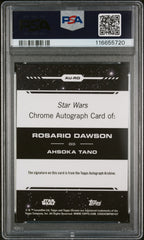 2024 Topps Chrome Star Wars Autograph Rosario Dawson TANO #99/99 PSA 9/10 Auto