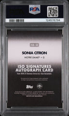 2024 Bowman U Best Signatures Sonia Citron Gold Geo Ref Rookie 50 PSA 10 Auto 10