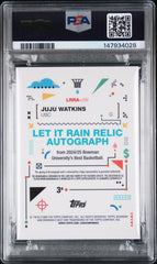2024 Bowman University LIR Relic Auto Juju Watkins Gold Refractor /50 PSA 9