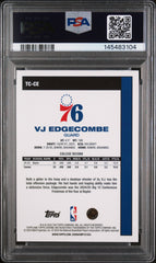2025 Topps Silver Pack 1980-81 T Chrome VJ Edgecombe Blue Ref Rookie /150 PSA 10