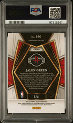 2021 Panini Select Jalen Green #190 Lucky Envelopes Prizm Rookie #7/8 PSA 9