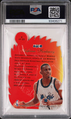 1996-97 Flair Showcase Hot Shots Anfernee Hardaway #4 Die-Cut Insert PSA 8 Magic