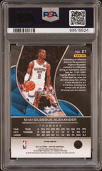 2021 Panini Spectra Shai Gilgeous-Alexander #21 Interstellar PSA 10 Gem Mint