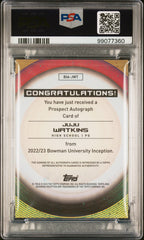 2022 Bowman University Inception Auto Juju Watkins Auto PSA 10 Low Pop WNBA