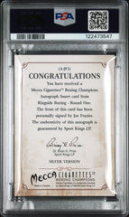 2010 Ringside Boxing Mecca Autograph Joe Frazier #A-JF1 Silver Auto PSA 9 Auto