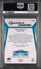 ‘24 Upper Deck Marvel S2 Cinematic Sig INSCRIBE Kathryn Newton CASSIE PSA 8 AUTO