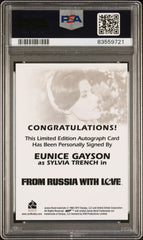2014 James Bond Archives Autograph Eunice Gayson Sylvia Trench LE Auto PSA 10