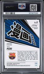 2025-2026 Panini Prizm FIFA Manga Pedri #6 SP PSA 10 Gem Mint Barcelona Low Pop
