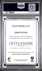 2023 Cryptozoic Outlander Sam Heughan Jamie Inscription Auto #1/1 Plate PSA