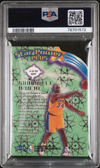 1997 Ultra Star Power Plus Die Cut Insert Shaquille O'Neal #4 SP PSA 9 Mt Lakers