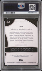 2023 Topps Mercury Victor Wembanyama Autograph Gold Refractor /50 PSA 9 Auto 10