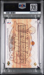 2001 Upper Deck NBA Kobe Bryant Finals Fabric Game Worn Jersey PSA 7 Lakers SP