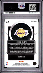 2024 Panini Prizm Talismen LeBron James #5 Blue Wave #/175 PSA 10 POP 9