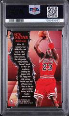 1996 Metal Michael Jordan #241 Metal Shredders PSA 9 Mint