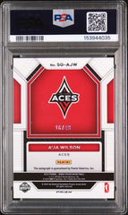 2023 Panini Prizm WNBA Signatures A'ja Wilson Blue #/49 PSA 10 Auto 10 POP 1