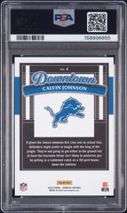 2025 Panini Donruss Downtown Calvin Johnson #4 PSA 9 Mint