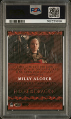 2024 Rittenhouse House Of The Dragon Inscription Autograph Milly Alcock PSA A 10