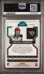 2021 Panini Prizm Trevor Lawrence #331 White Sparkle ROOKIE RC SP PSA 8