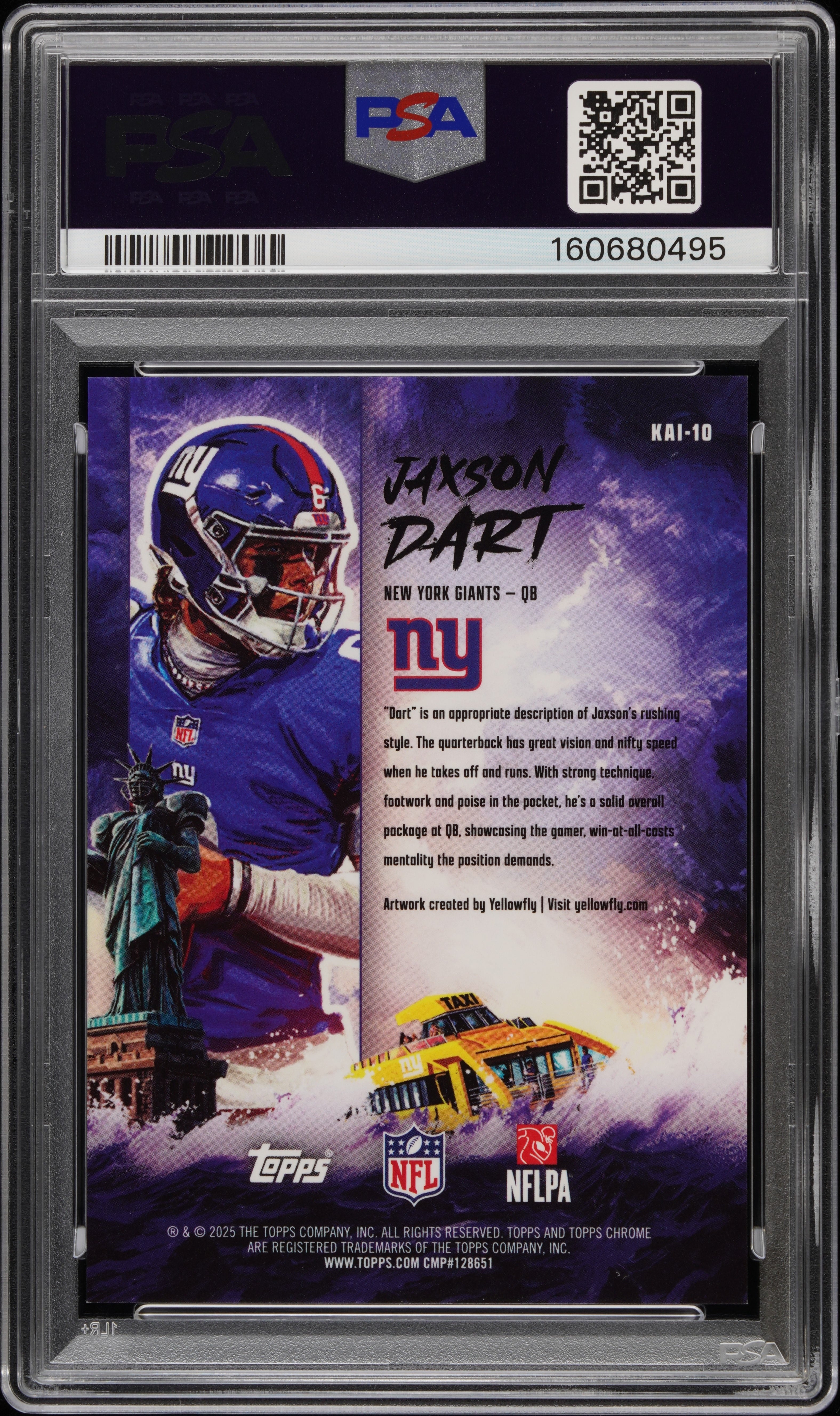 2025 Topps Chrome Kaiju Japanese Rookie RC Jaxon Dart #10 PSA 9 Mint