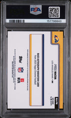2025 Topps Chrome Autograph Puka Nacua Black Geometric /10 PSA 8 Auto