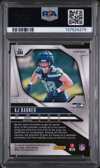 2024 Panini Prizm Aj Barner #304 Autograph Blue Shimmer /25 Mint Rookie PSA 9