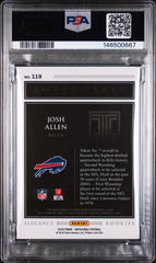 2018 Impeccable Josh Allen #119 RPA Rookie Helmet Patch Auto /75 PSA Auto 10