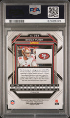 2022 Panini Prizm Brock Purdy #353 Autograph Rookie Silver Auto PSA 10 Gem