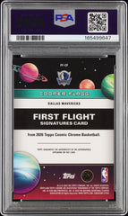 2025 Topps Cosmic Chrome Flight Cooper Flagg RC Auto Orange Galactic /25 PSA 10