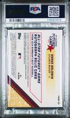 2024 Bowman's Best Chrome DRAKE BALDWIN RC Auto GU All Star Patch ORANGE 25 PSA