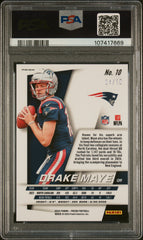 2024 Panini Prizm Flashback Rookie Drake Maye #4/10 Gold PSA 10 POP 1 Gem