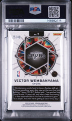 2024 Obsidian Supernova Victor Wembanyama #7 Pink Flood /49 PSA 10 Pop 6