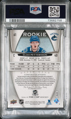 2018 Upper Deck The Cup Elias Pettersson #61 PSA 8 RPS Rookie Auto Patch #/99