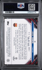 2023-24 Topps Chrome UEFA Club Lamine Yamal #64 Rookie RC PSA 10 Gem Spain