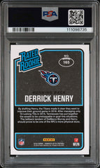 2016 Donruss Optic Derrick Henry #165 Red Yellow PRIZM RATED ROOKIE PSA 10