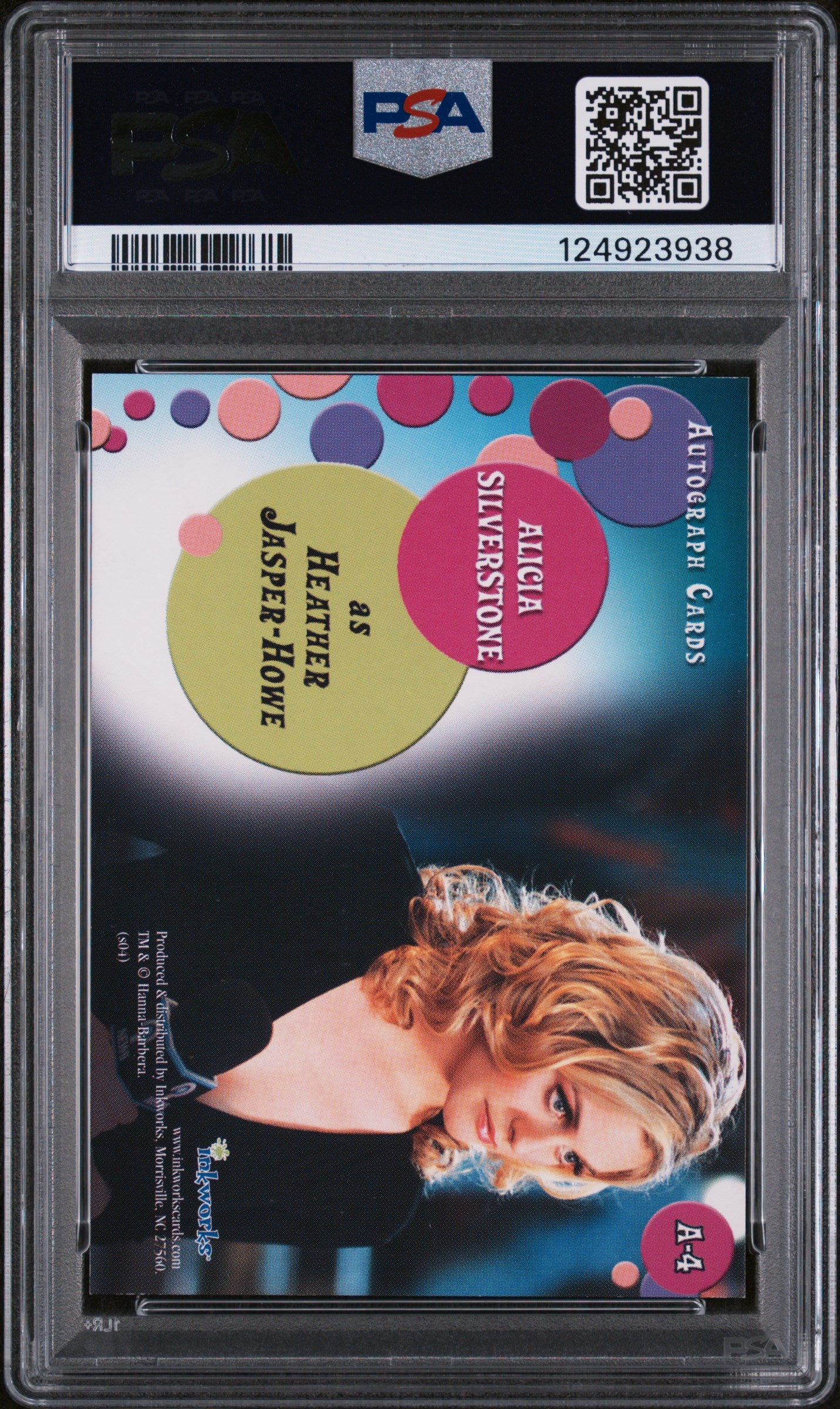 2004 Inkworks Scooby Doo 3 Autograph Alicia Silverstone PSA Auto Signature