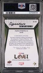 2024 Upper Deck Marvel Studios S1 Signature Sophia DI Martino Sylvia PSA 9 Auto