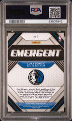 2018 Panini Prizm Emergent Luka Doncic #3 Rookie RC PSA 10 Gem Mint Lakers