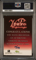 1996 Visions Signings Shaquille O'Neal Silver Autograph Signature PSA 8 Auto 9