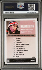 2024 G.A.S. X Complex Cover Billie Eilish Purple Signature Autograph /25 PSA 8