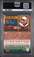 2000 Pacific Tom Brady #403 Rookie RC PSA 8 Patriots HOF