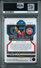 2021 Panini Prizm Cade Cunningham #282 Rookie #/60 Orange Wave PSA 10 Pop 3