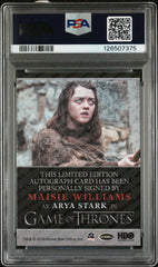 2018 Game Of Thrones Season 7-Autograph Maisie Williams AS Arya PSA Auto 10