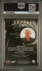 2019 Upper Deck 007 James Bond Collection Autograph Judi Dench M PSA 8/10 Auto