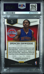 2014 Panini Select Rookie Patch Auto Spencer Dinwiddie #17 Black #1/1 PSA 10
