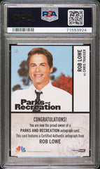2013 Press Pass Parks & Recreation Autograph Rob Lowe Chris Traeger Auto PSA 10