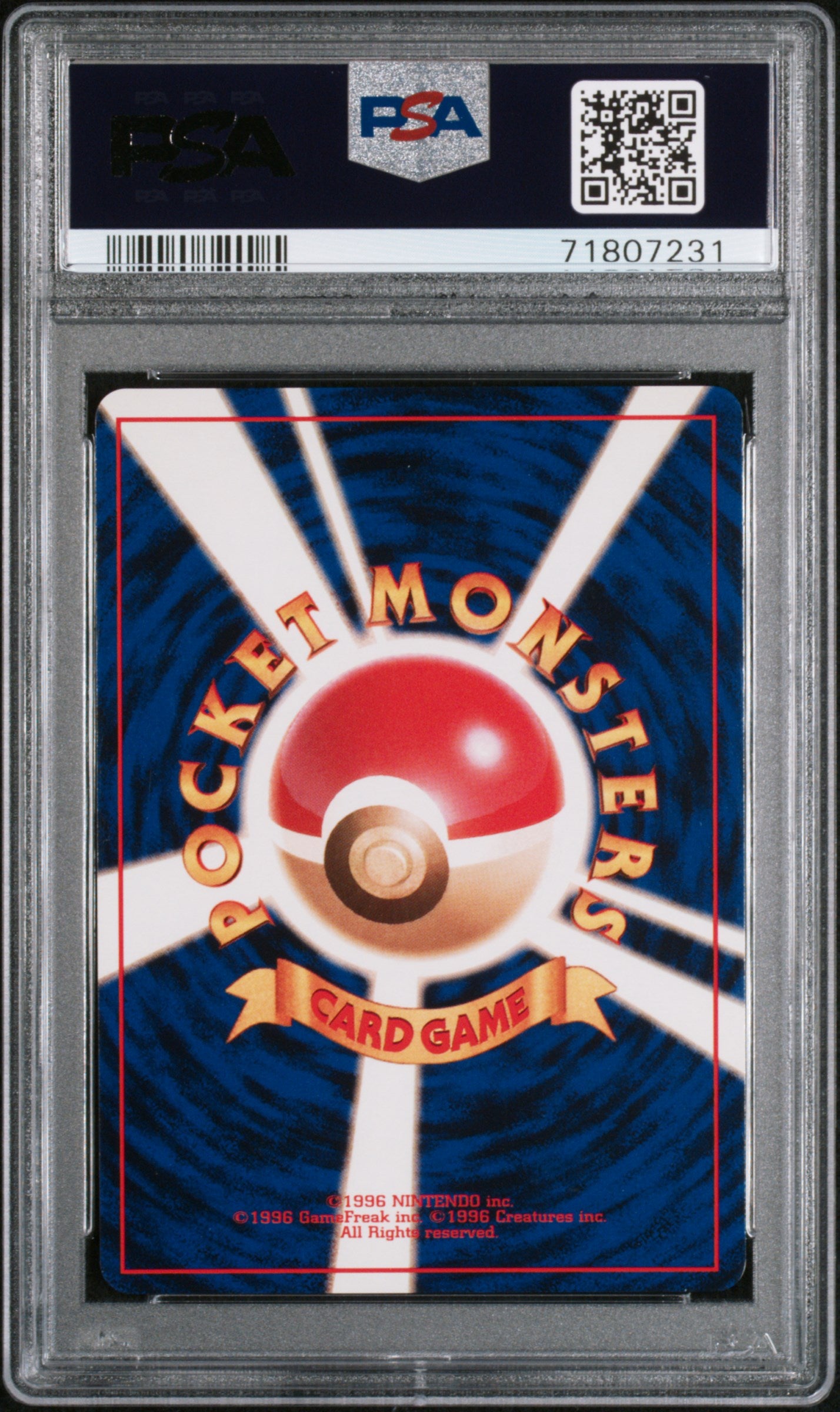 1997 Pokemon Japanese Rocket Dark Alakazam #65 Japanese Holo PSA 9 Mint