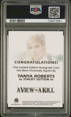 2015 Rittenhouse James Bond Archives Autograph Tanya Roberts PSA 10 Auto