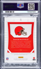 2018 National Treasures Baker Mayfield Patch Stars Stripes 15/15 PSA 6/10 Auto