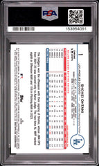 2024 Topps Chrome Shohei Ohtani #1 Pink Refractor Champ MVP PSA 9 Dodgers