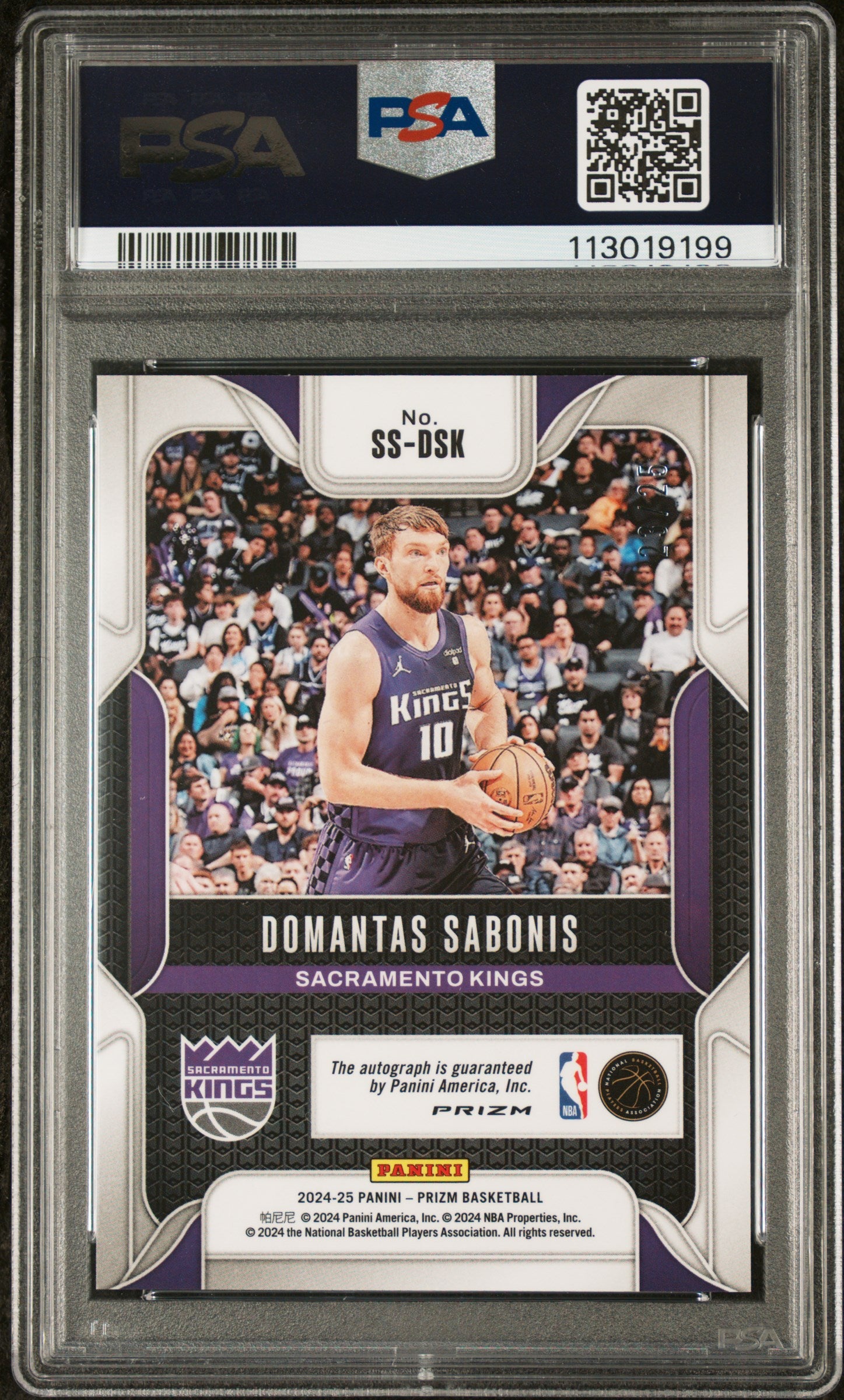 2024 Prizm Sensational Signatures Domantas Sabonis #/25 Auto Mojo PSA 10 POP 1